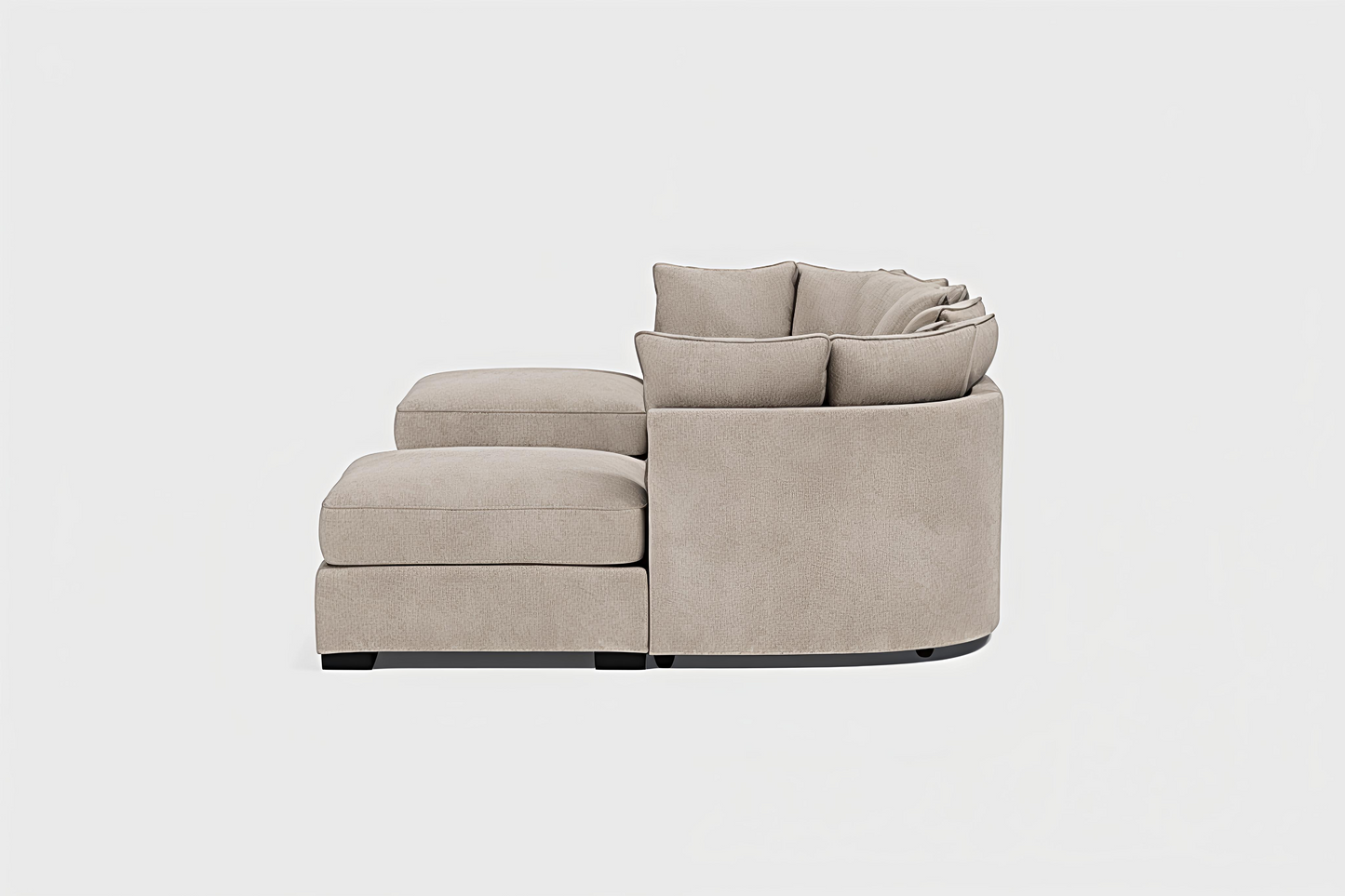 Luxury Sand U Shape Sofa UK – Bishop Large Corner Sofa for Modern Living Rooms