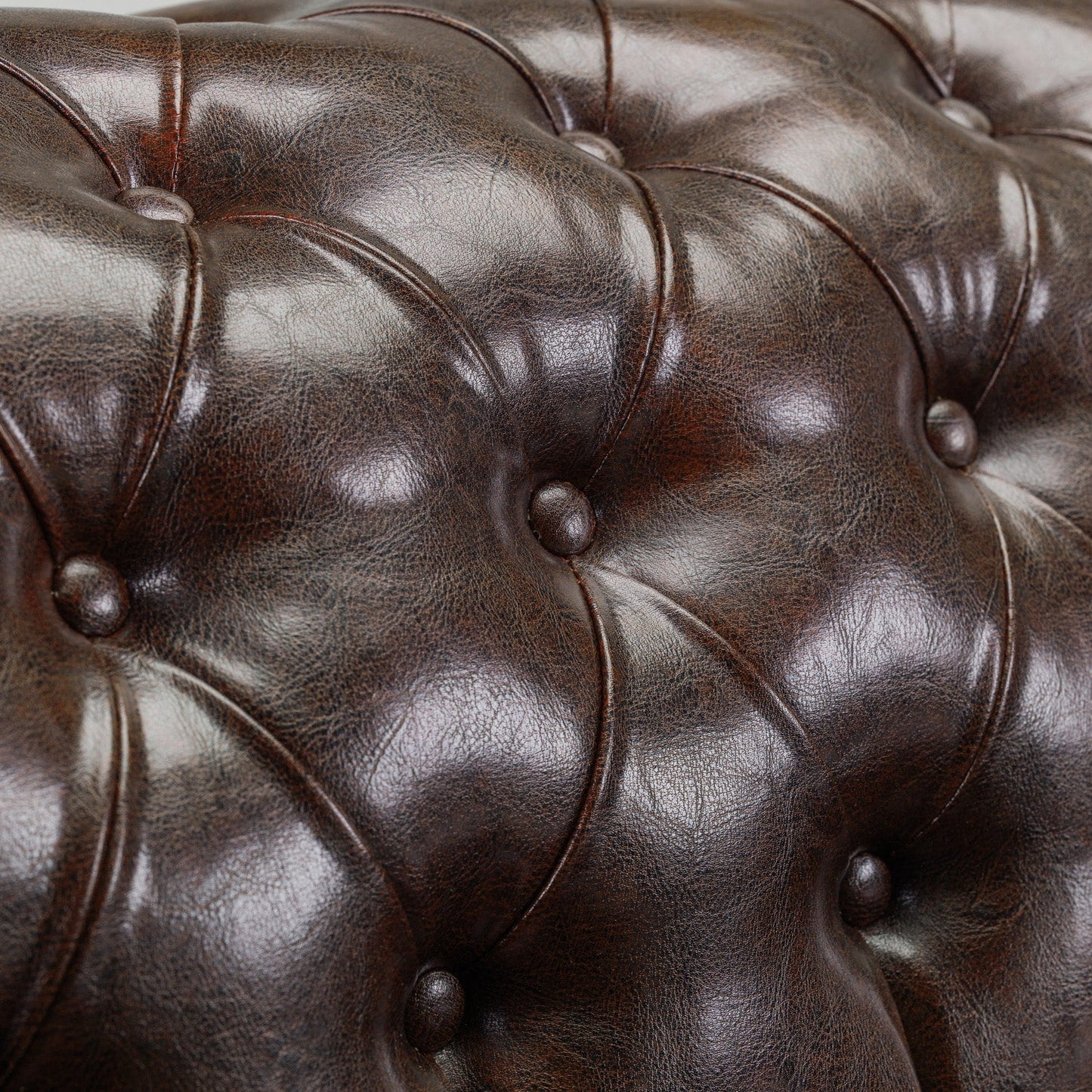 Chesterfield Sofa Brown Large Corner