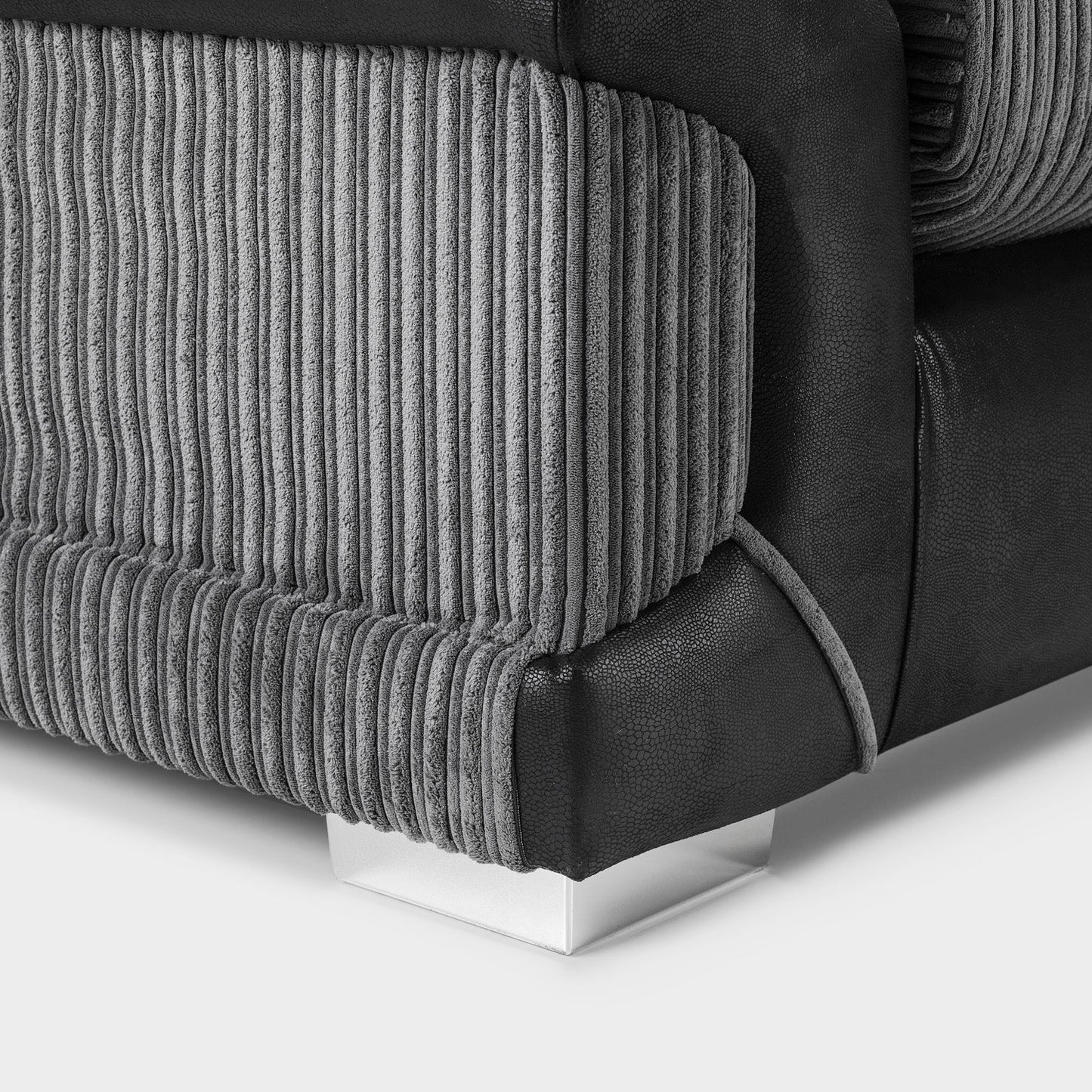 Logan Sofa Black/Grey Armchair