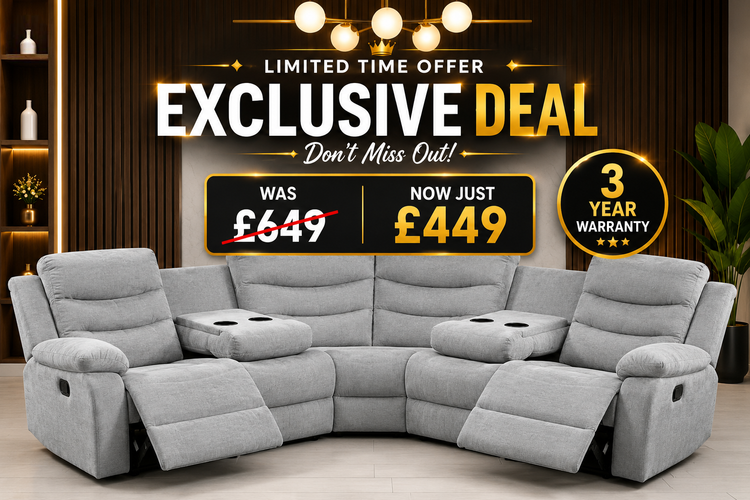 Luxury Fabric Recliner Sofas UK | Corner & 3+2 Sofa Sets