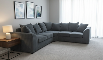 Jumbo Cord Corner Sofa - Ultimate Comfort & Style