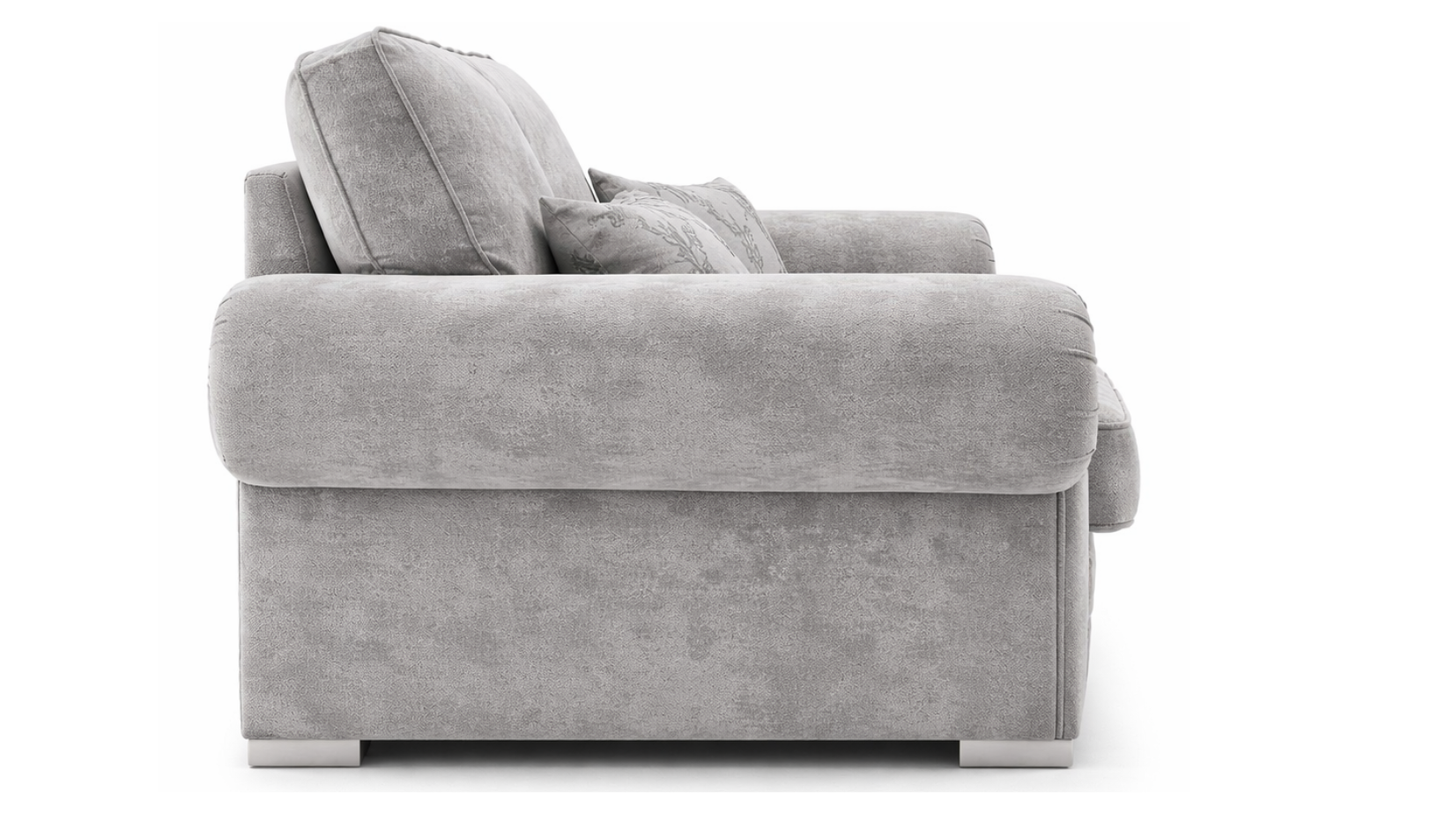 Verona Sofa Set 2 & 3 Seater | Light Grey Fabric Sofa