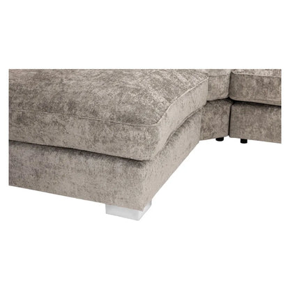 U Shape Sofa Full Back - Truffle