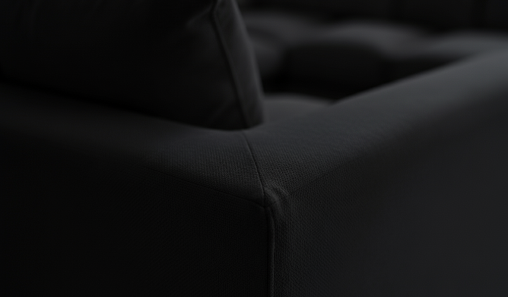 Dylon 5 Seater Corner Sofa – Black