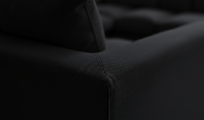 Dylon 5 Seater Corner Sofa – Black