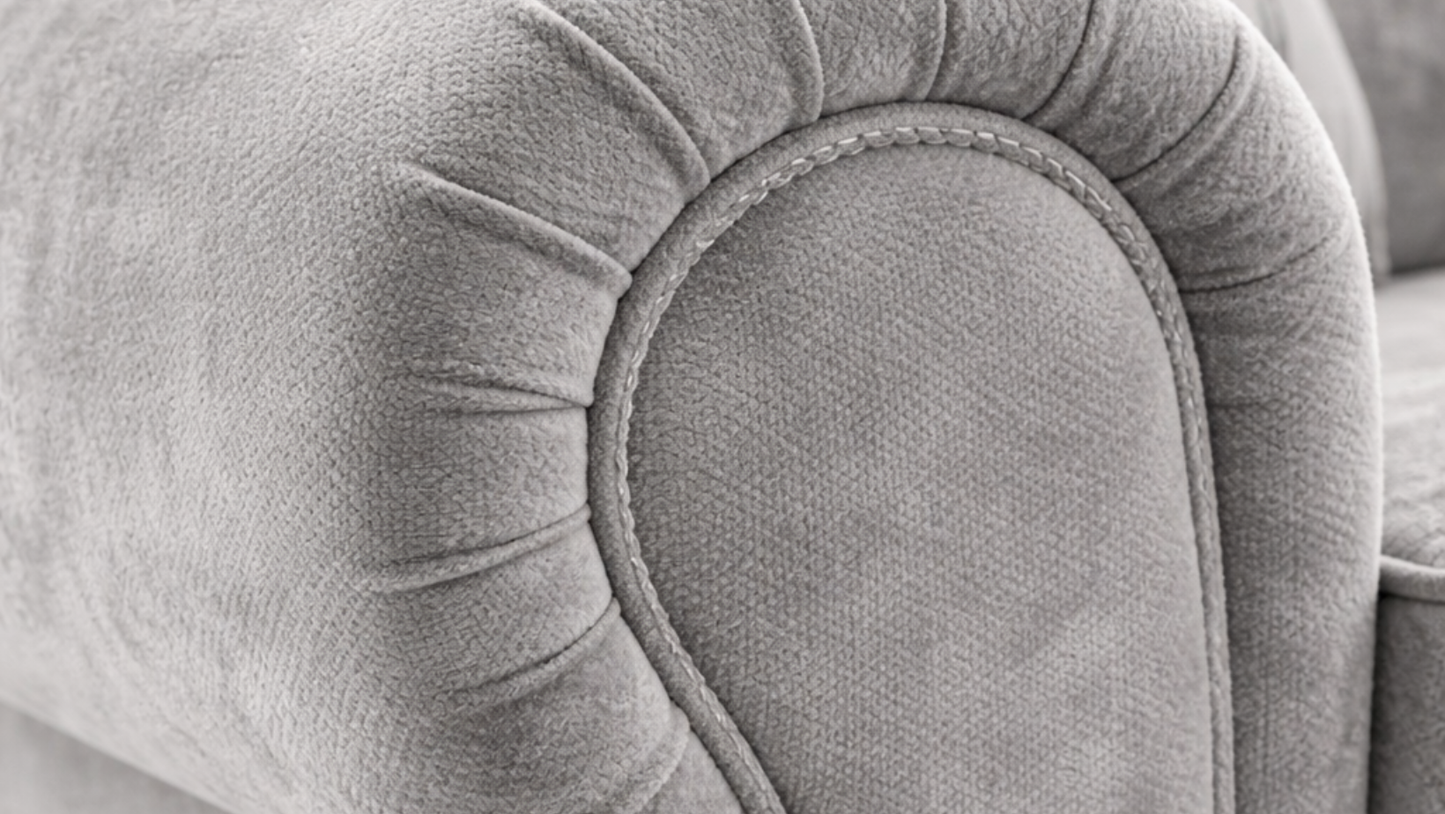 Verona Sofa Set 2 & 3 Seater | Light Grey Fabric Sofa