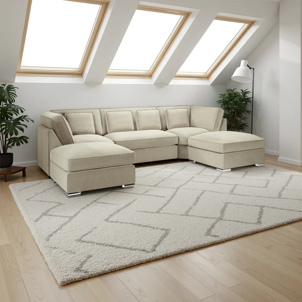 Belgravia Sofa Beige U Shape Corner