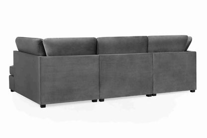 Carnaby Cinema U-Shape Sofa Plush Grey