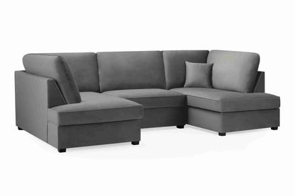 Carnaby Cinema U-Shape Sofa Plush Grey