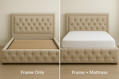 Luxury Chesterfield Upholstered Bed Frame | Plush Velvet Bed with Storage Options