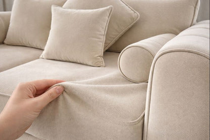 Lilly 3 +2 seater sofa with coffee table in Cream