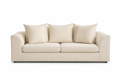 Dylon 3+2 Sofa Set in Cream with Footstool