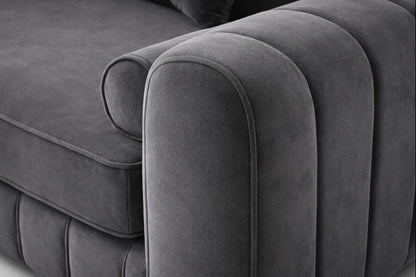 Lilly Dark Grey 3+2 Seater Sofa Set with Coffee Table