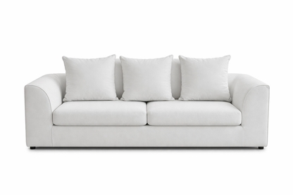 Dylon 3+2 Sofa Set in Off-White with Footstool