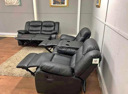 Luxury Recliner Corner Sofa UK | 5 Seater & 3+2 Sofa Set | Black, Brown & Grey