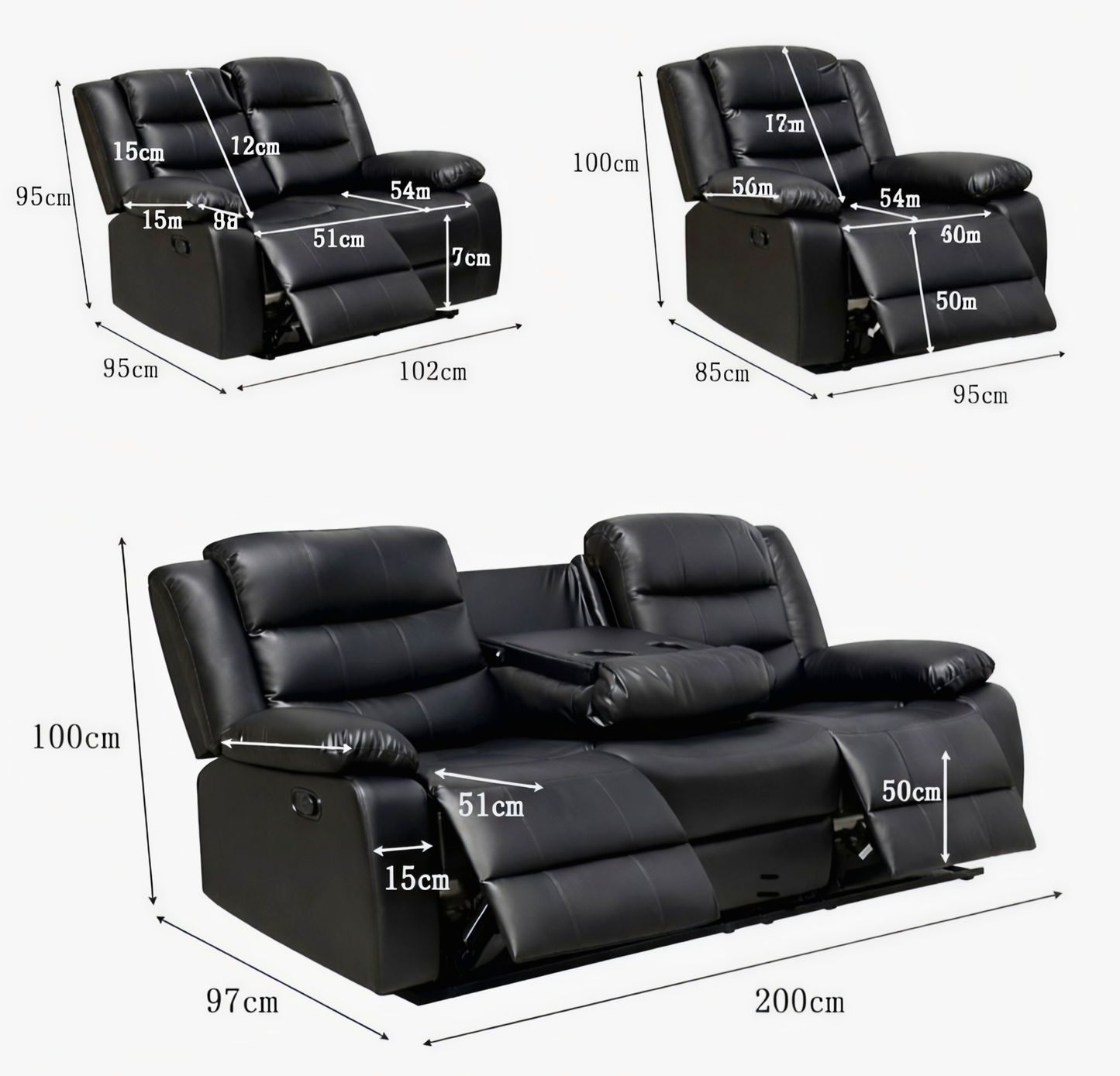 Roma Recliner Sofa – Cash on Delivery UK