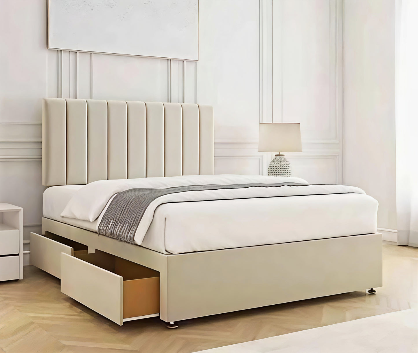 Luxury Divan Bed UK with Storage – Upholstered Bed Frame | Single, Double, King & Super King | Free Delivery