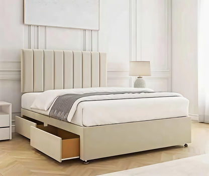 Luxury Divan Bed UK with Storage – Upholstered Bed Frame | Single, Double, King & Super King | Free Delivery