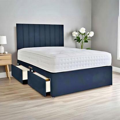 Luxury Divan Bed UK with Storage – Upholstered Bed Frame | Single, Double, King & Super King | Free Delivery