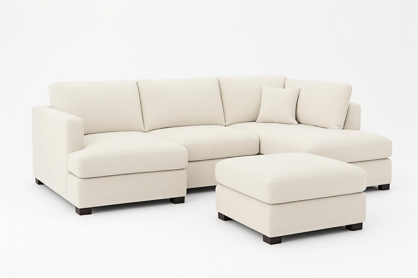 Carnaby Beige U Shape Sofa UK – Luxury Large Cinema Corner Sofa for Modern Living Rooms