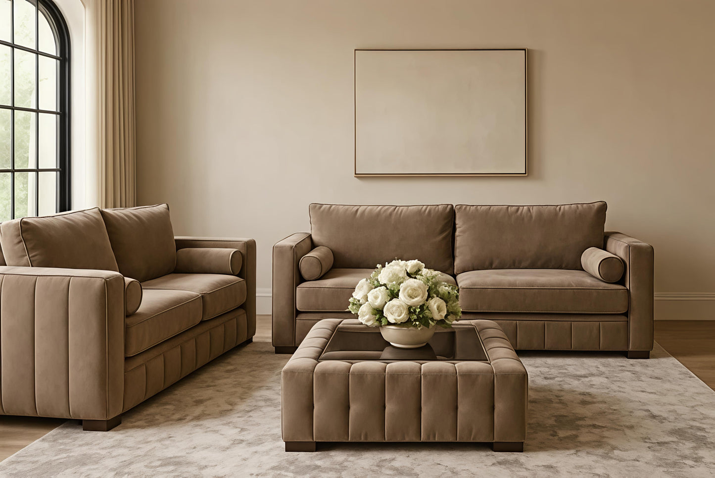 Luxury 3+2 Seater Velvet Sofa Set UK – Lilly Chesterfield Sofa Suite for Modern Living Room