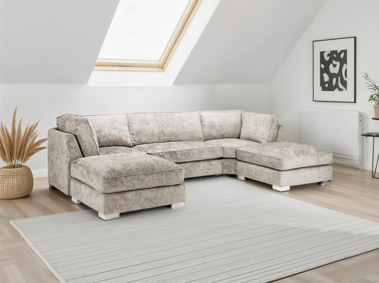 Truffle U Shape Sofa UK – Bishop Large Scatterback Corner Sofa with Deep Seating & Luxury Comfort