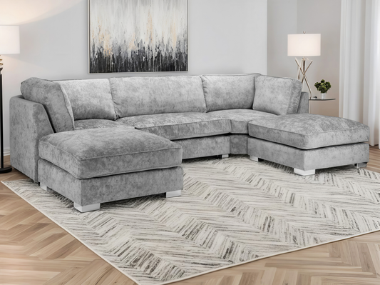 Platinum U Shape Sofa UK – Bishop Alaska Fullback Corner Sofa with Deep Seating & Luxury Comfort