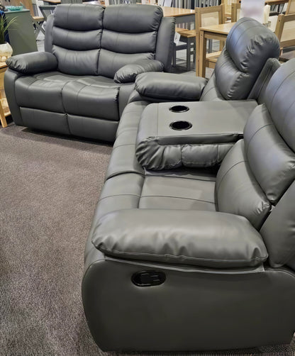 Luxury Recliner Corner Sofa UK | 5 Seater & 3+2 Sofa Set | Black, Brown & Grey