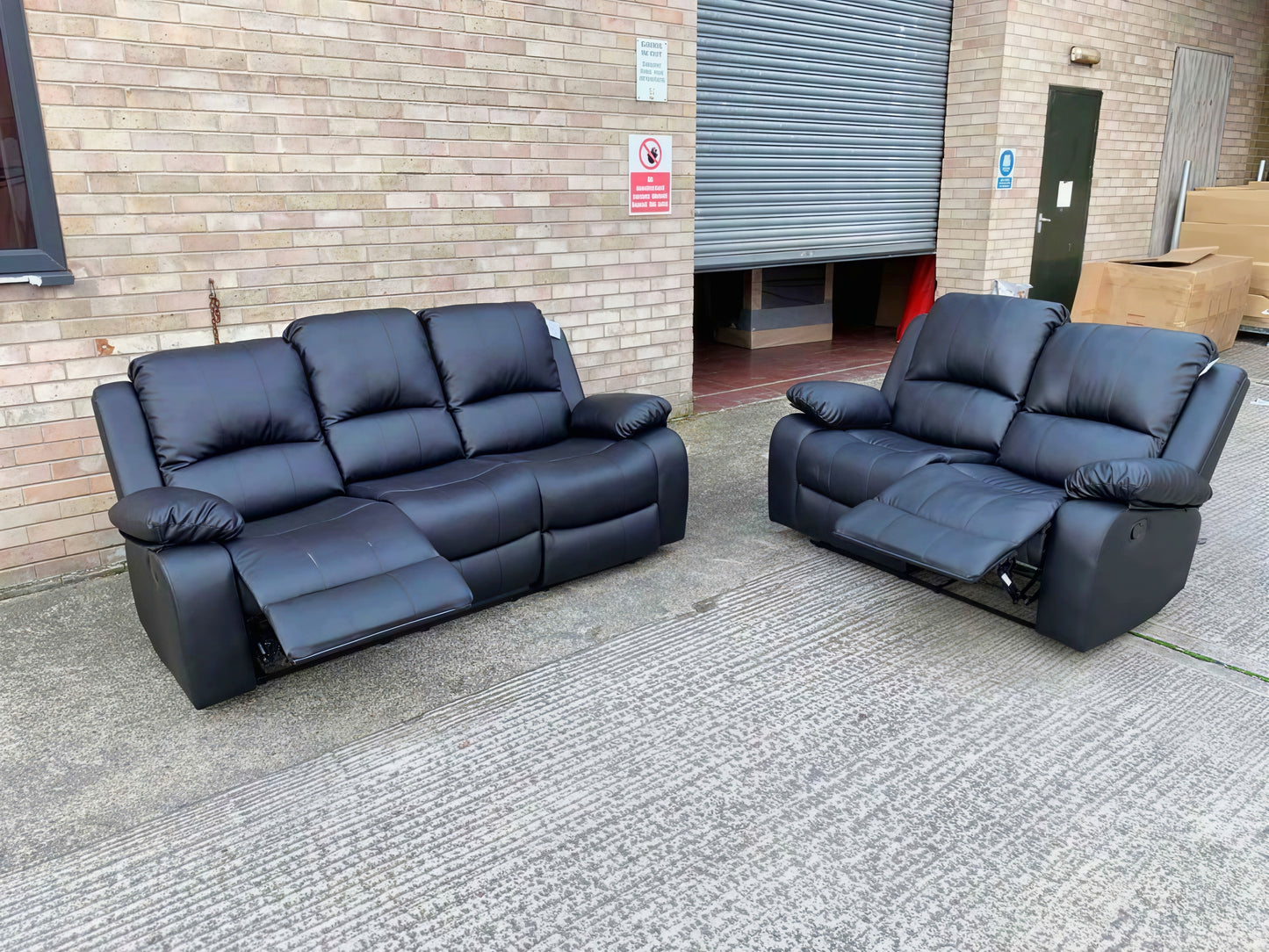 Luxury Recliner Corner Sofa UK | 5 Seater & 3+2 Sofa Set | Black, Brown & Grey