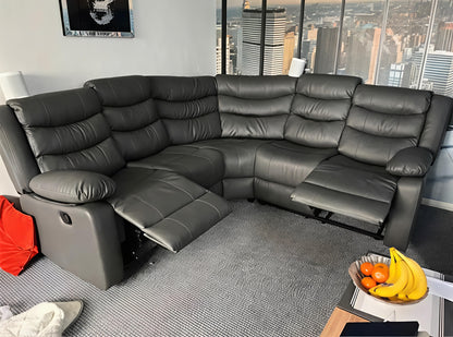 Luxury Recliner Corner Sofa UK | 5 Seater & 3+2 Sofa Set | Black, Brown & Grey