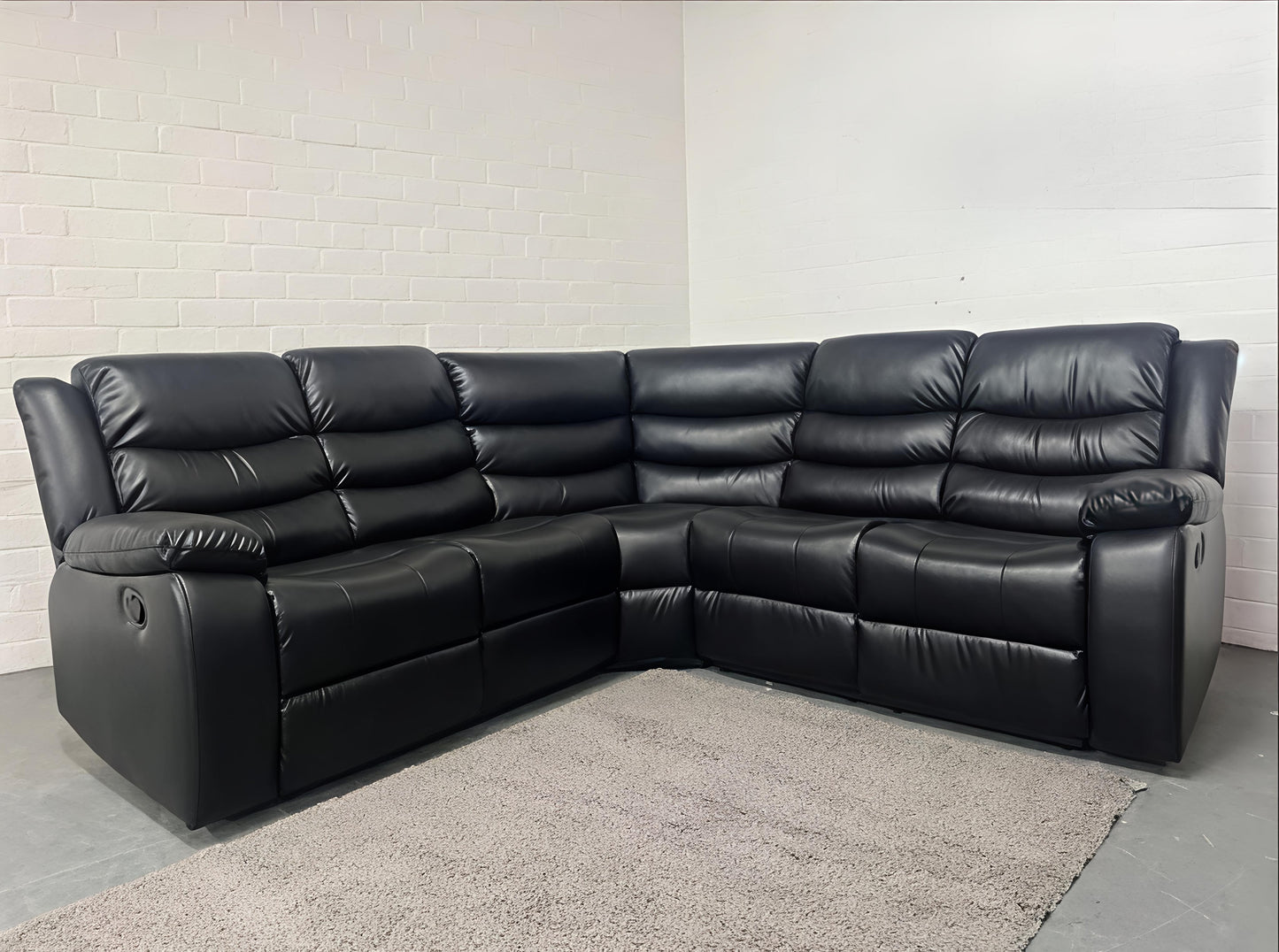 Luxury Recliner Corner Sofa UK | 5 Seater & 3+2 Sofa Set | Black, Brown & Grey