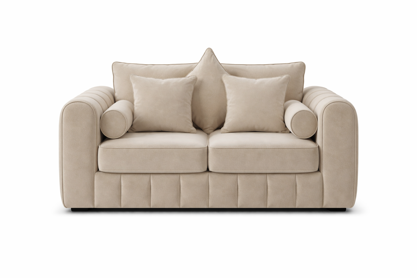 Lilly 3 + 2 Seater Sofa Set with Coffee Table – Beige