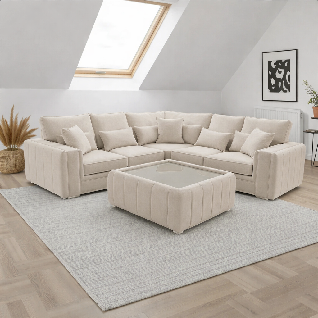 Malibu Corner Sofa with Coffee Table
