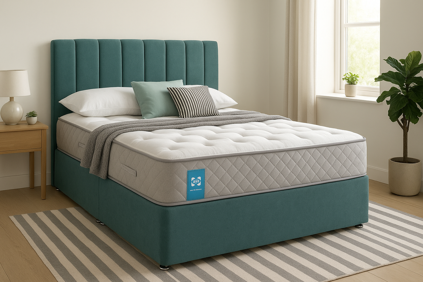 Sealy Divan Bed with Storage & Premium Mattress – Single, Double, King & Super King Sizes