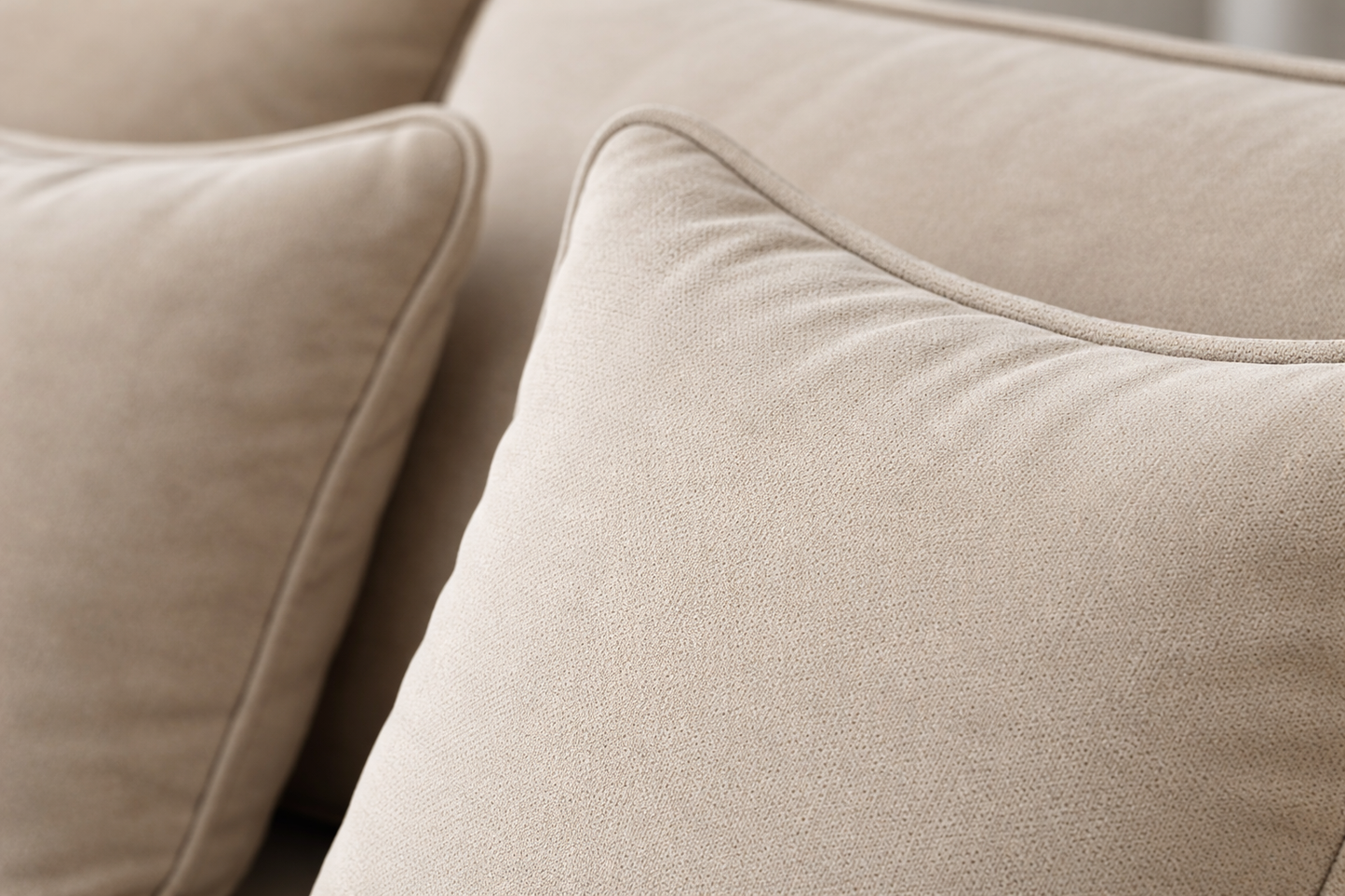 Lilly 3 + 2 Seater Sofa Set with Coffee Table – Beige