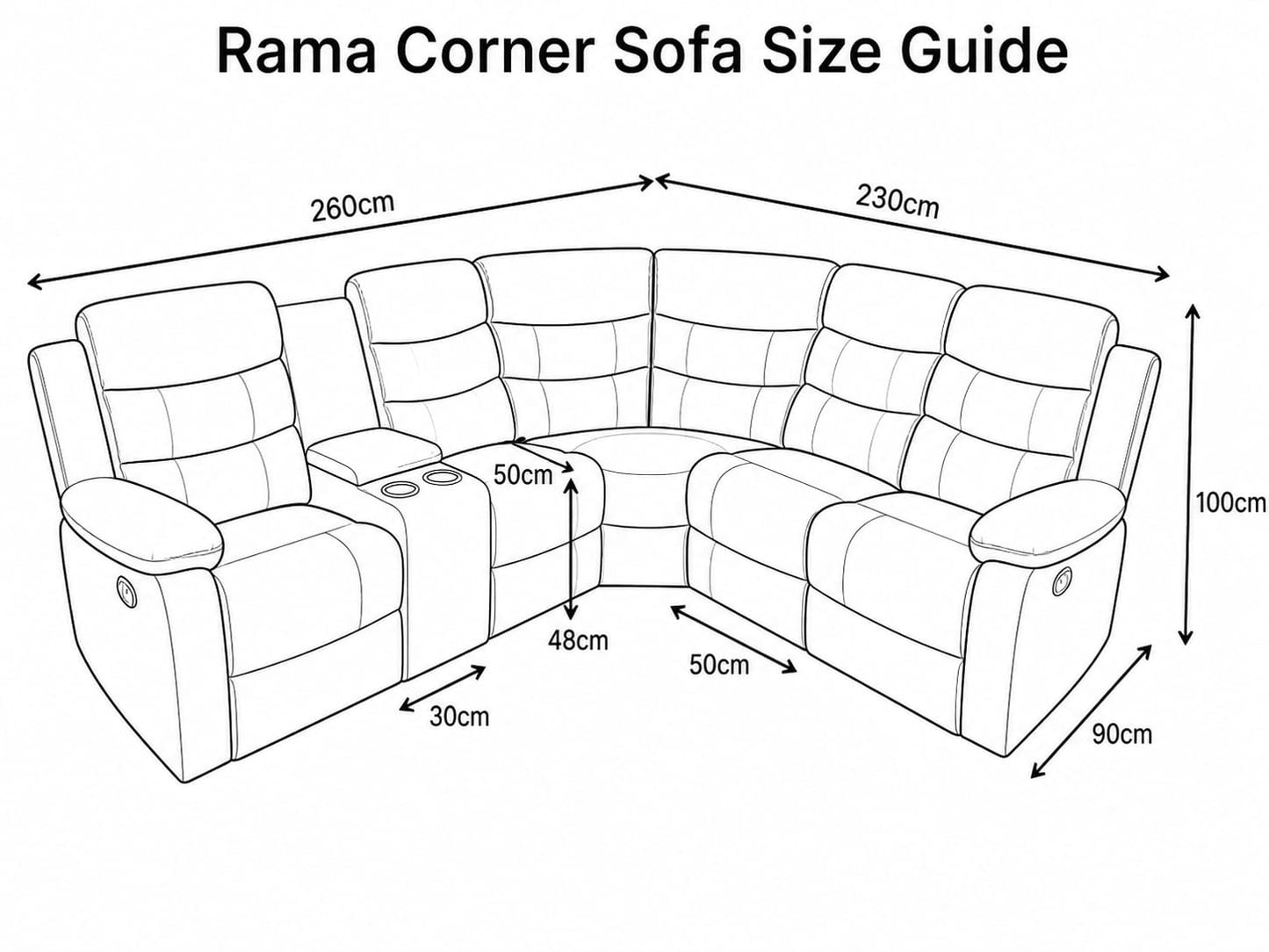 Brown Luxury 5 Seater Corner Sofa UK – Modern L Shape | Free Delivery