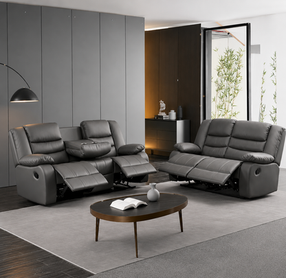 Luxury Corner Recliner Sofa UK | 5 Seater & 3+2 Sofa Set | Grey, Brown & Black