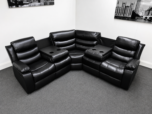 Luxury Corner Recliner Sofa UK | 5 Seater & 3+2 Sofa Set | Grey, Brown & Black