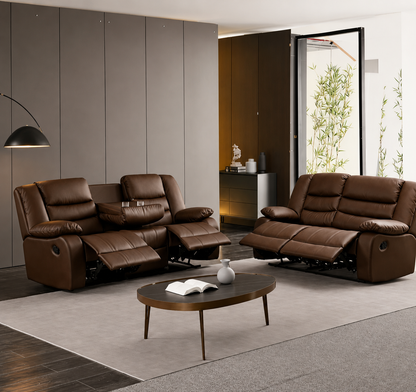 Luxury Recliner Corner Sofa UK | 5 Seater & 3+2 Sofa Set | Black, Brown & Grey