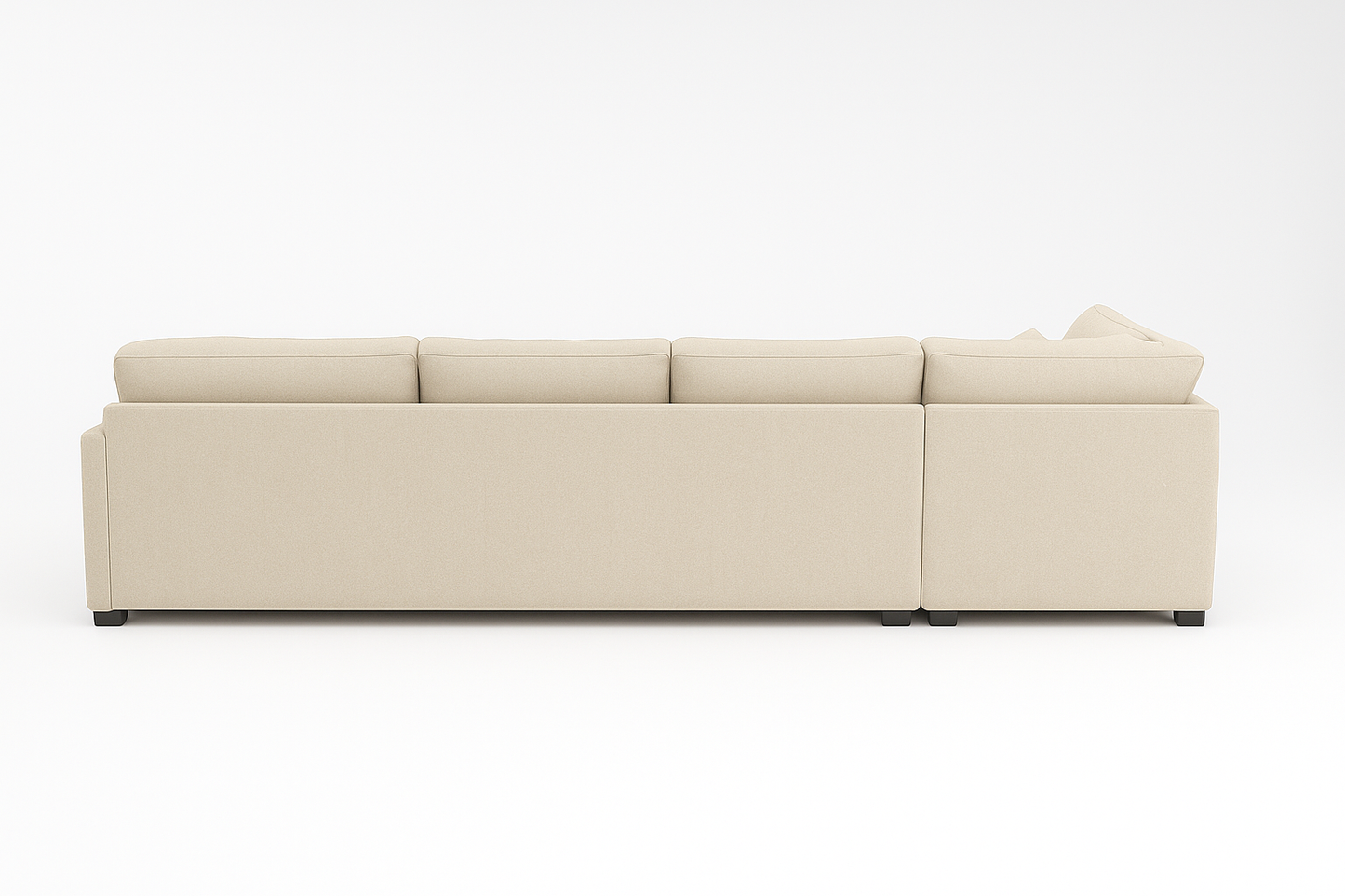Kingston L-Shape Sectional Sofa – Cream Beige | Modern Minimalist Design
