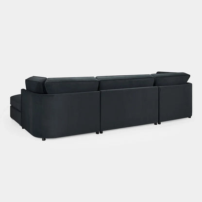 Belgravia Sofa Black U Shape Corner