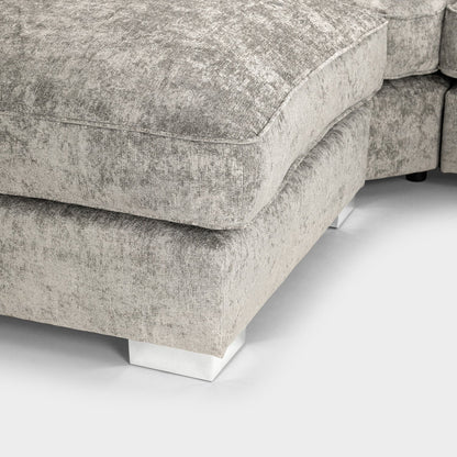 U Shape Sofa Full Back - Truffle