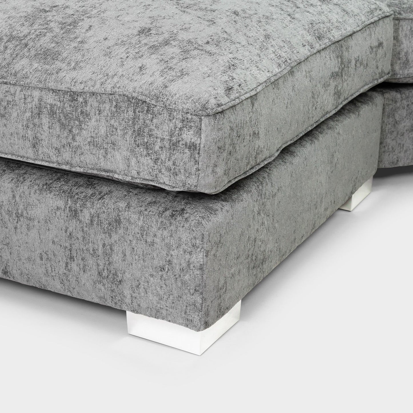 Bishop Scatterback Sofa Platinum U Shape Corner