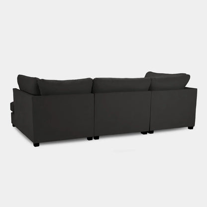 Carnaby Sofa Black U Shape Corner