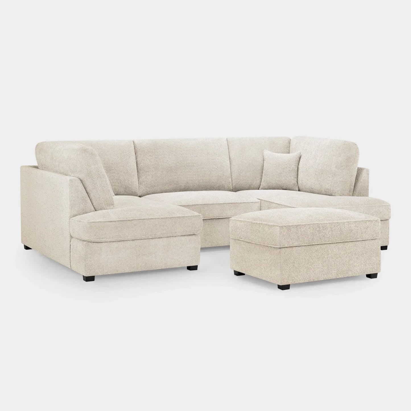 Carnaby Sofa Beige Boucle U Shape Corner