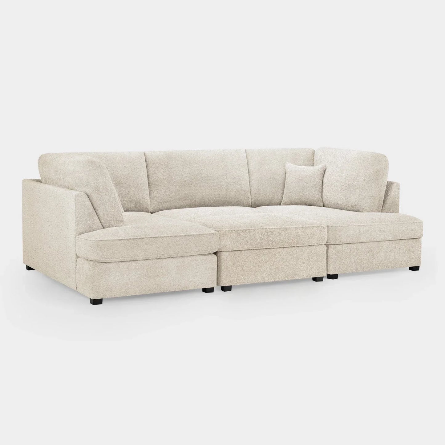 Carnaby Sofa Beige Boucle U Shape Corner