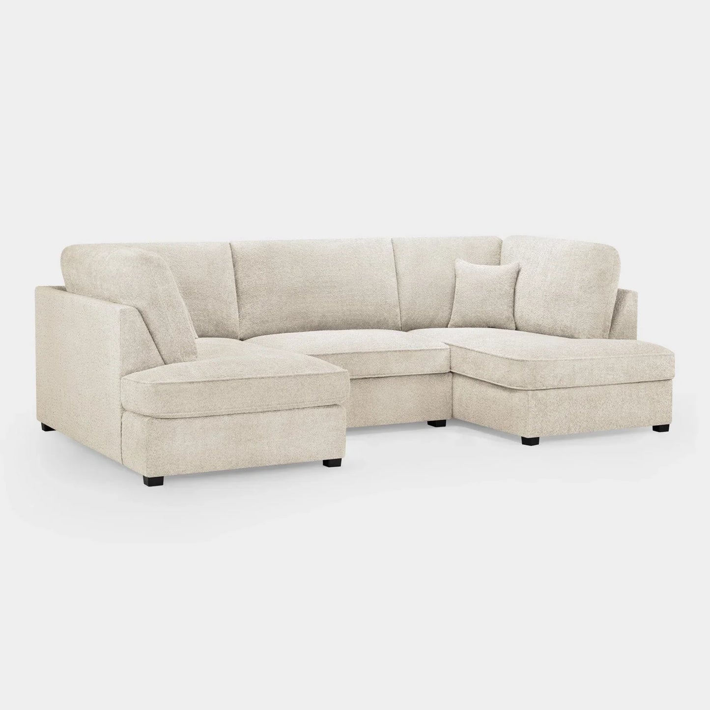 Carnaby Sofa Beige Boucle U Shape Corner