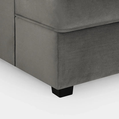Carnaby Sofa Plush Grey U Shape Corner