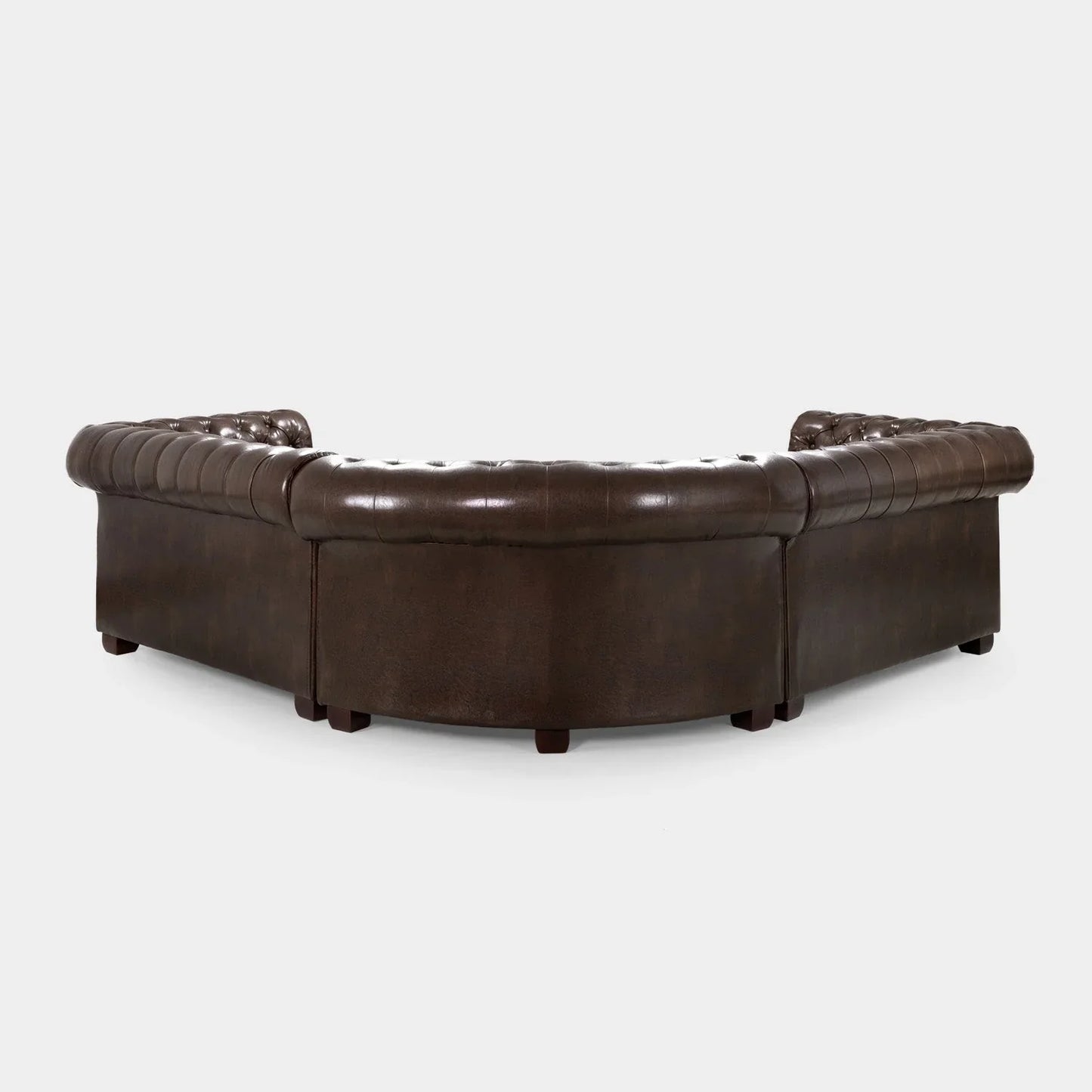 Chesterfield Sofa Brown Large Corner