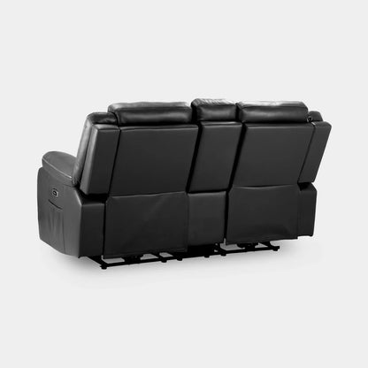 Harald Electric Recliner Sofa Black 2 Seater